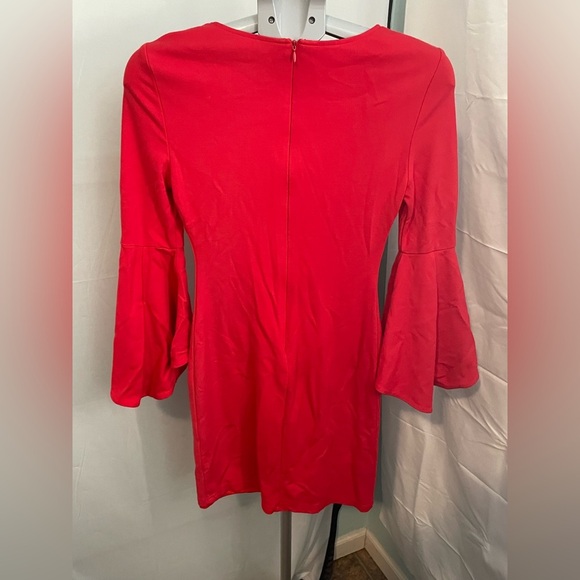 Lulus red bell sleeve dress size small - Picture 6 of 10